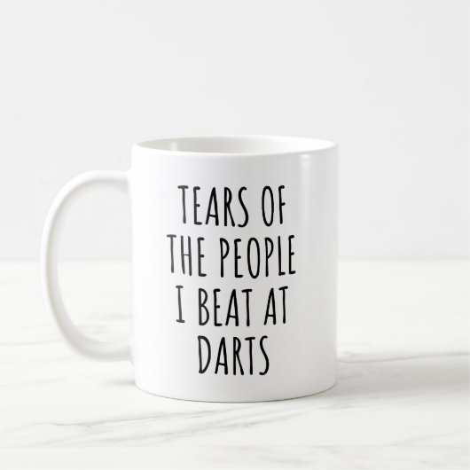 Mug Tears Of The People I Beat at Darts Funny  (Gauche)