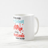 Mug Tech du travail et de la livraison Saint Valentin  (Devant droit)