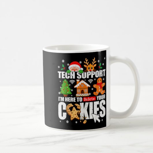 Mug Tech Suprt Delete Your Cookies Men Ugly Christmas (Droite)