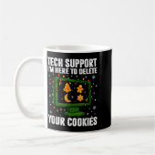 Mug Tech Suprt Delete Your Cookies Men Ugly Christmas (Gauche)