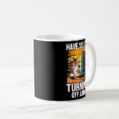 Mug Tech Suprt Humor I Cat Engineer Computer It Guy  (Devant droit)