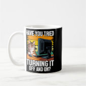Mug Tech Suprt Humor I Cat Engineer Computer It Guy  (Gauche)