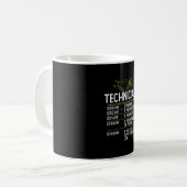 Mug Technicien Artiste Cadeau Idée actuelle (Devant gauche)