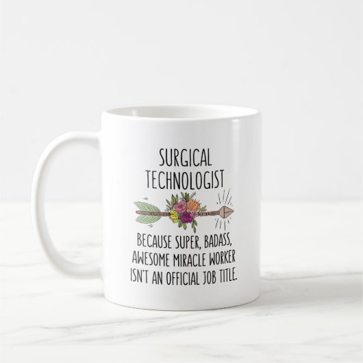 Mug Technicien chirurgical Scrub Tech (Gauche)