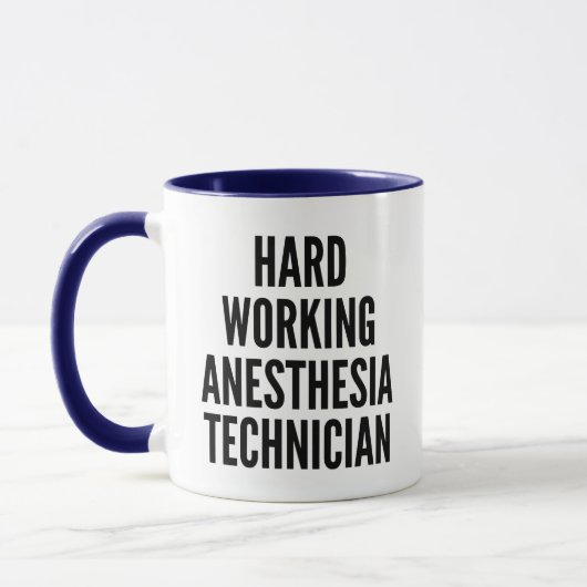 Mug Technicien d'anesthésie de travail difficile (Gauche)