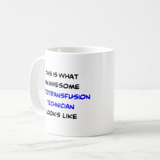 Mug technicien d'autotransfusion, génial (Devant gauche)