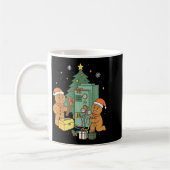 Mug Technicien de construction de Noël en pain d'épice (Gauche)