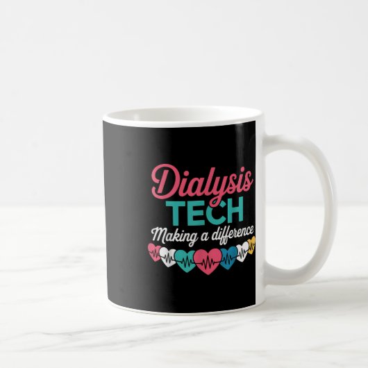 Mug Technicien de dialyse faisant une différence Techn (Droite)