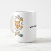 Mug Technicien de Labo Clinique Chat Exécutant Tant de (Devant gauche)