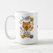 Mug Technicien de Labo Clinique Chat Exécutant Tant de (Gauche)