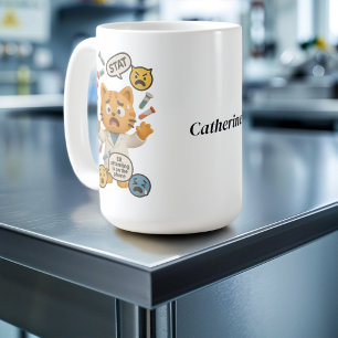 Mug Technicien de Labo Clinique Chat Exécutant Tant de
