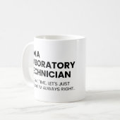 Mug Technicien de laboratoire Citation drôle de scient (Devant gauche)