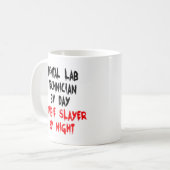 Mug Technicien de laboratoire dentaire Zombie Slayer (Devant gauche)
