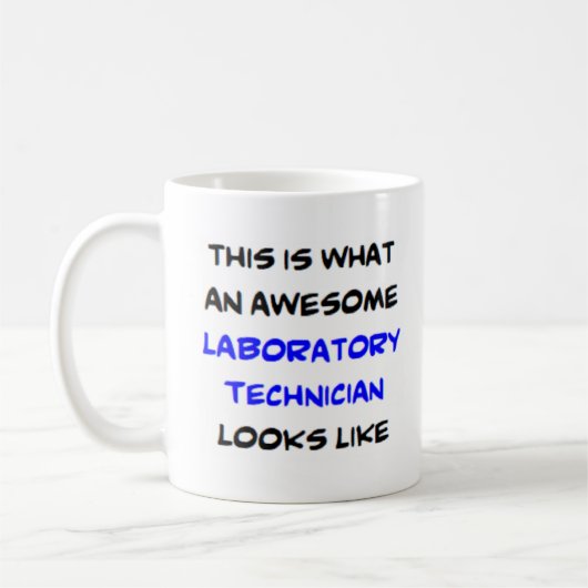 Mug technicien de laboratoire, génial (Gauche)