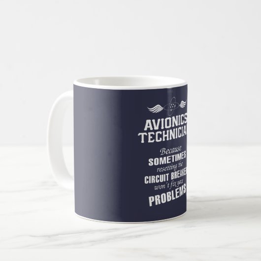 Mug Technicien de l'avionique (Devant gauche)