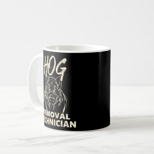 Mug Technicien de l'enlèvement de porc - Drapeau améri (Devant gauche)