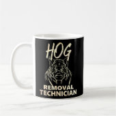 Mug Technicien de l'enlèvement de porc - Drapeau améri (Gauche)