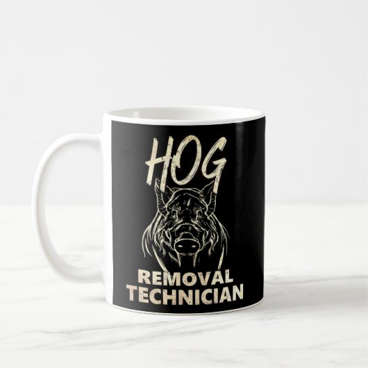 Mug Technicien de l'enlèvement de porc - Drapeau améri (Gauche)