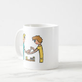 Mug Technicien de salon de bar à ongles (Devant gauche)