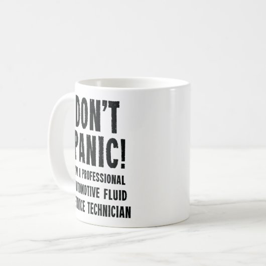 Mug Technicien de service des fluides automobile uniqu (Devant gauche)