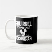 Mug Technicien d'enlèvement d'écureuil Funny Chasse d' (Gauche)