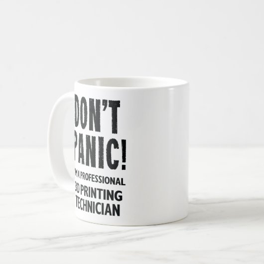 Mug Technicien d'impression 3D (Devant gauche)