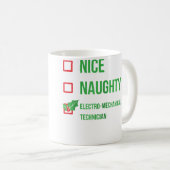 Mug Technicien Électromécanique Noël Drôle Ba (Devant droit)