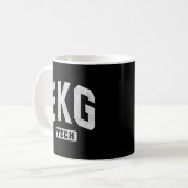 Mug Technicien en électrocardiogramme Ekg Tech (Devant gauche)