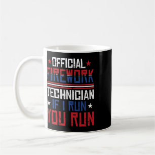 Mug Technicien en feux d'artifice 4 juillet drôle Usa