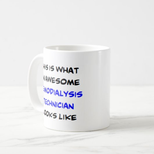 Mug technicien en hémodialyse, génial (Devant gauche)