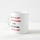 Mug technicien en ligne, génial (Devant gauche)