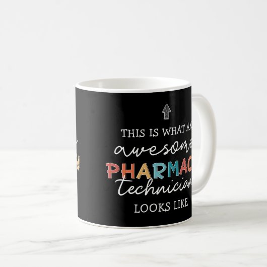 Mug Technicien en pharmacie Awesome Technologie en pha (Devant droit)