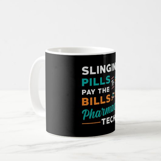 Mug Technicien en pharmacie pilules de collage pharmac (Devant gauche)