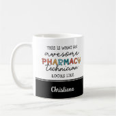 Mug Technicien en pharmacie sur mesure (Gauche)