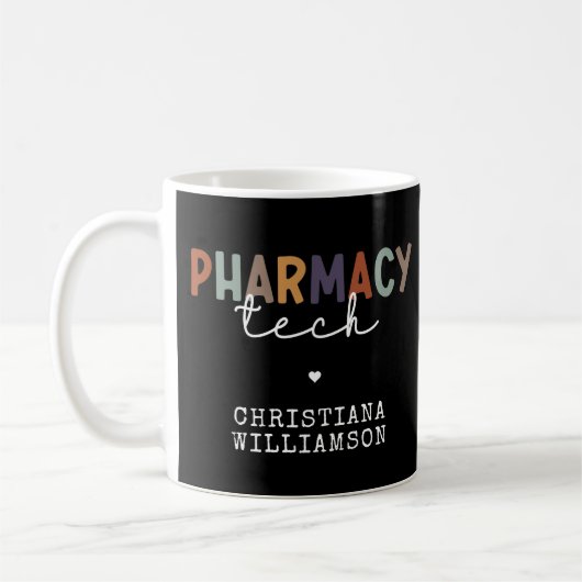 Mug Technicien en pharmacie sur mesure (Gauche)