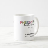 Mug Technicien en pharmacie sur mesure PBT Phlebotomie (Devant droit)