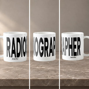Mug Technicien en radiologie Texte personnalisé envelo