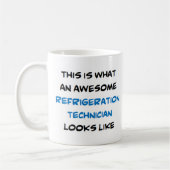 Mug technicien en réfrigération, génial (Gauche)
