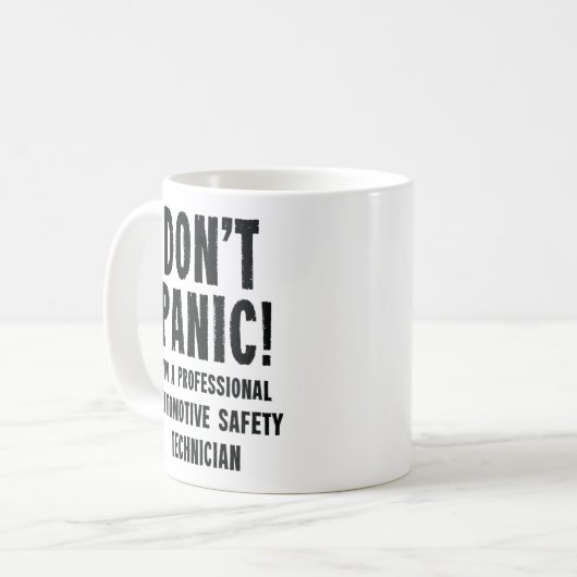 Mug Technicien en sécurité automobile (Devant gauche)