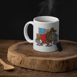 Mug Technicien en sécurité informatique Gorille en col