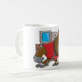 Mug Technicien en sécurité informatique Gorille en col (Devant gauche)