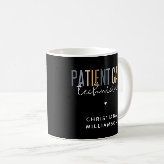 Mug Technicien en soins aux patients sur mesure Cadeau (Devant droit)