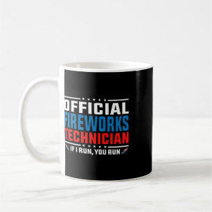 Mug Technicien officiel de feux d'artifice 4 juillet P