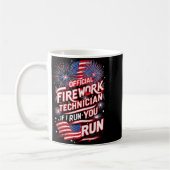 Mug Technicien Pyrotechnicien du 4 Juillet Fu (Gauche)