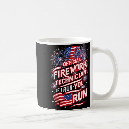 Mug Technicien Pyrotechnicien du 4 Juillet Fu (Droite)