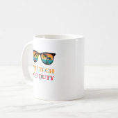 Mug Technicien Vétérinaire Hors Service (Devant gauche)