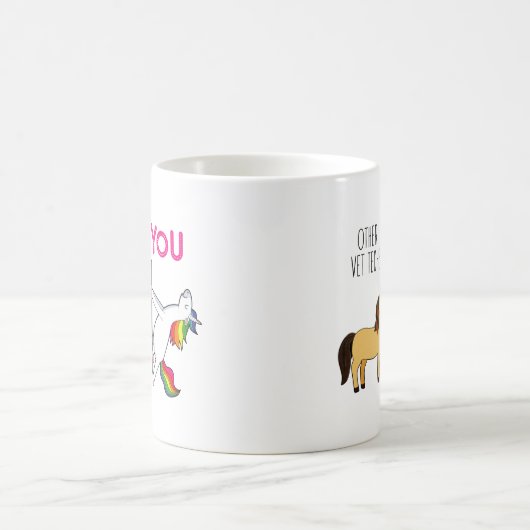 Mug Technicien vétérinaire Unicorn Funny Vet Tech (Centre)