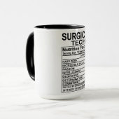 Mug Technique chirurgicale - Données nutritionnelles (Devant gauche)