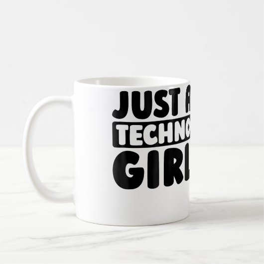 Mug Techno Clubbing Raver Electro Rave Just A Techno G (Gauche)