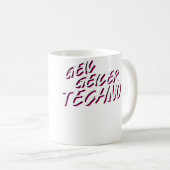 Mug Techno Edm House Musique Électro Acid (Devant droit)
